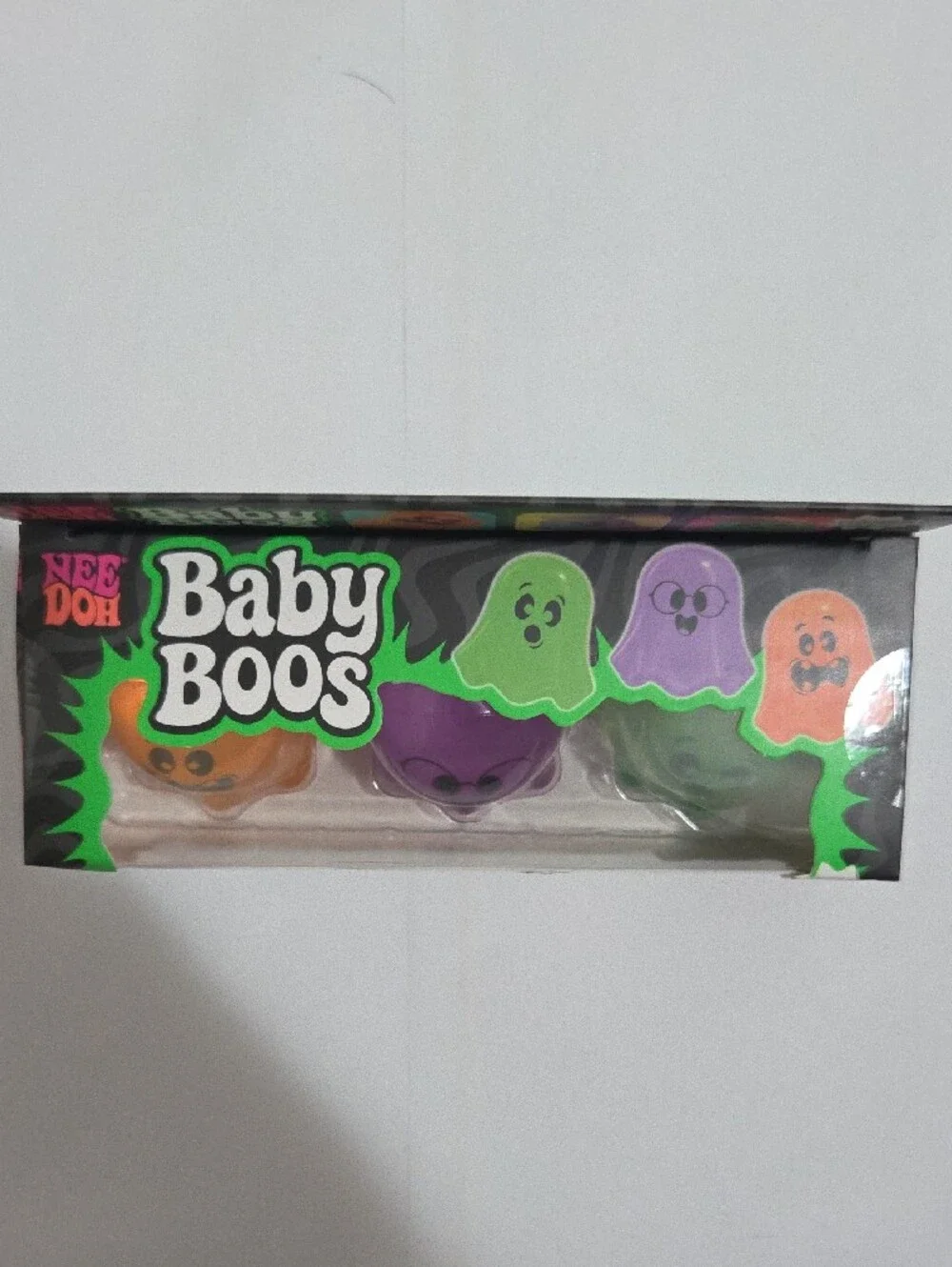 Needoh Baby Boos(3 Pk) W/orange,purple,and green teenie tiny ghosts-Authentic